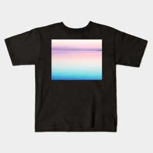 Landscape, Pink sunset, Ombre, Scandinavian art, Modern art, Wall art, Print, Minimalistic, Modern Kids T-Shirt